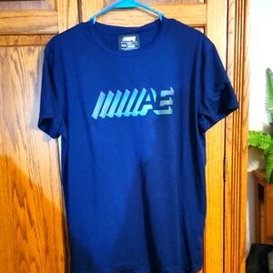 American Eagle Outfitters Men's Deep Blue Graphic Tee